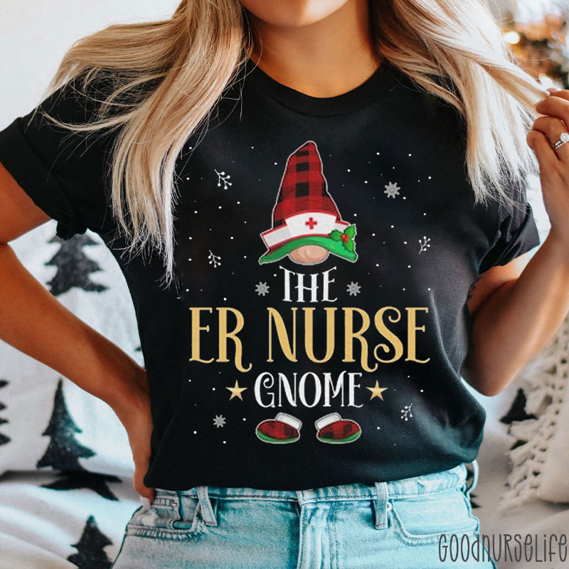The ER Nurse Gonme Elf Christmas T-Shirt
