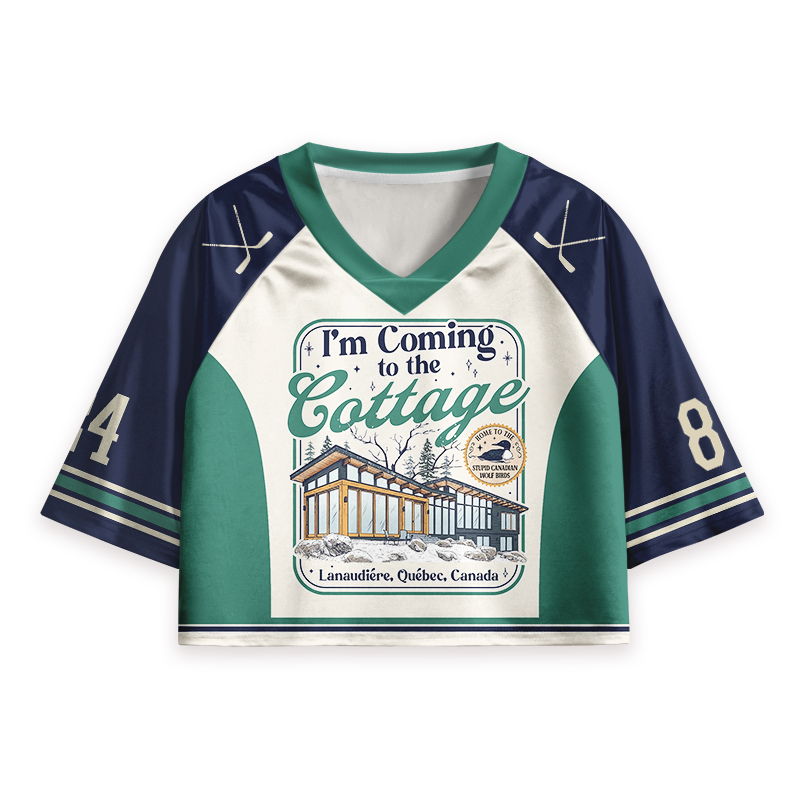 I'm Coming to the Cottage Nurse Crop Jersey