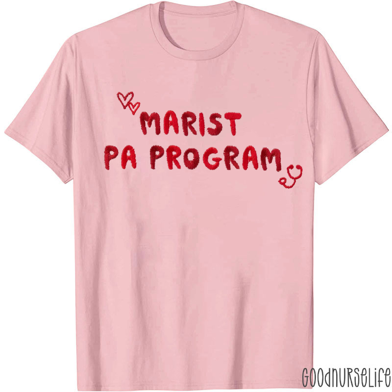 Personalized Embroidered Text Cute Icon Nurse T-Shirt