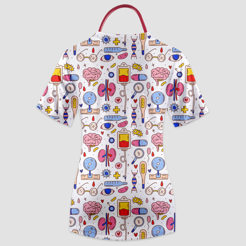 Organs Pills And Bloods Nurse Uniform