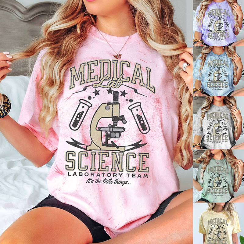 Medical Lab Science Laboratory Team Printed Super Soft T-Shirt