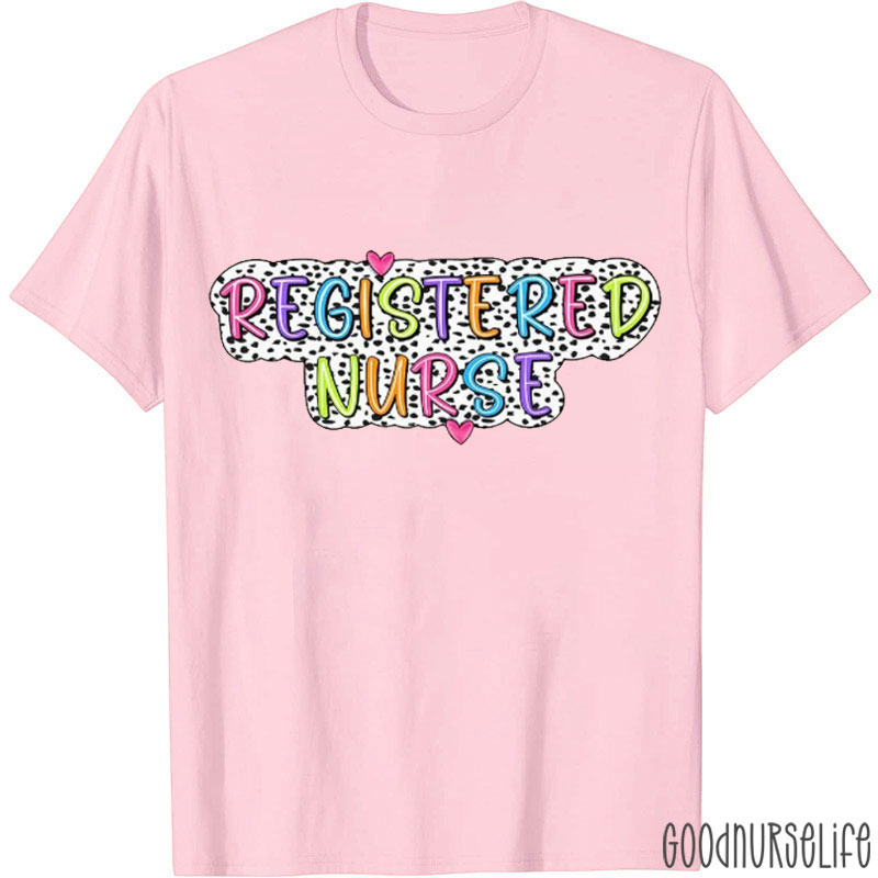 Personalized Cute Polka Dot Department Nurse T-Shirt