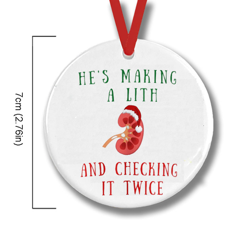 Silent Night Foley Night Nurse Ceramic Christmas Ornament