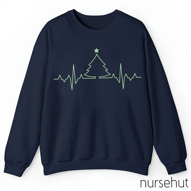 ECG Christmas Tree Nurse Sweatshirt