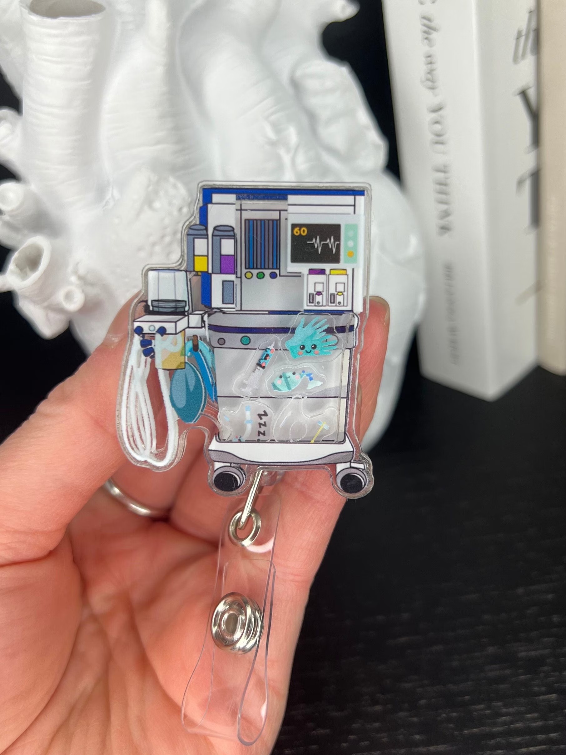 Anesthesia Machine Shaker Badge Reel