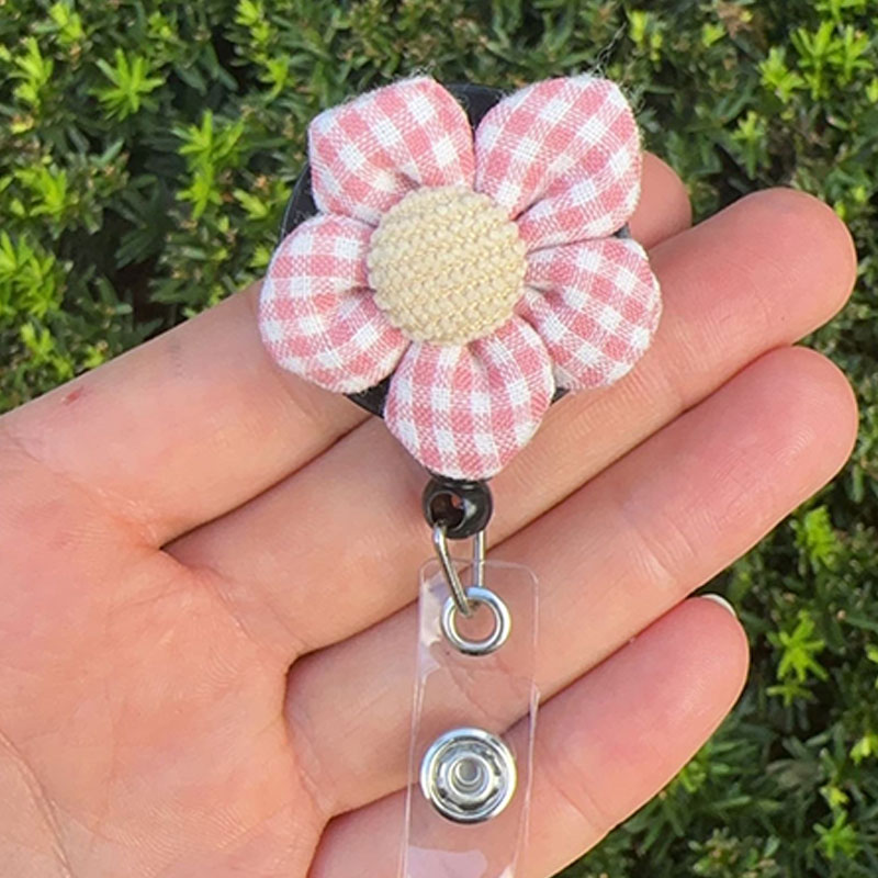Cute Flower Badge Reel