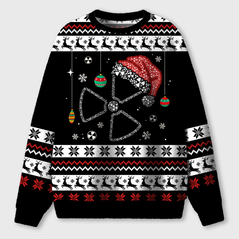 Rad Tech Christmas Santa Hat Ugly Fluffy Christmas Sweater