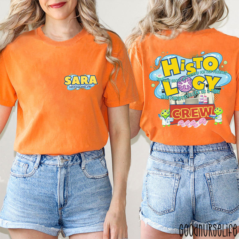 Personalized Lab Week Lab Tech Two Sided T-Shirt