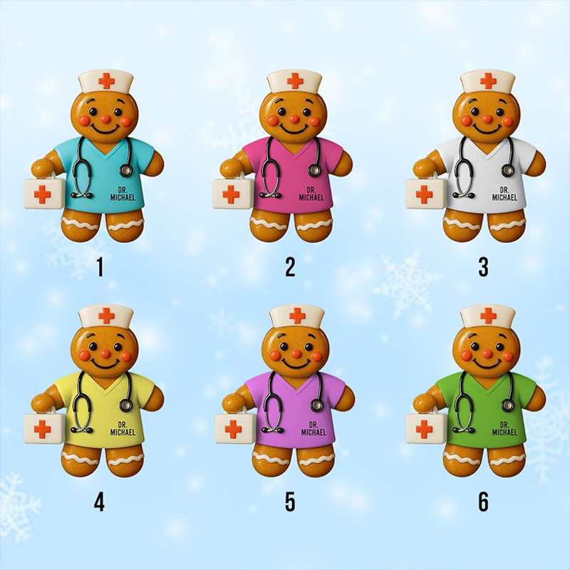 Personalized Name Gingerbread Ornament