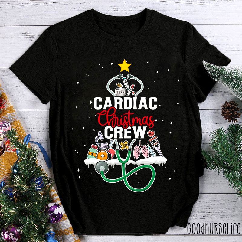Cardiac Christmas Crew Nurse T-Shirt