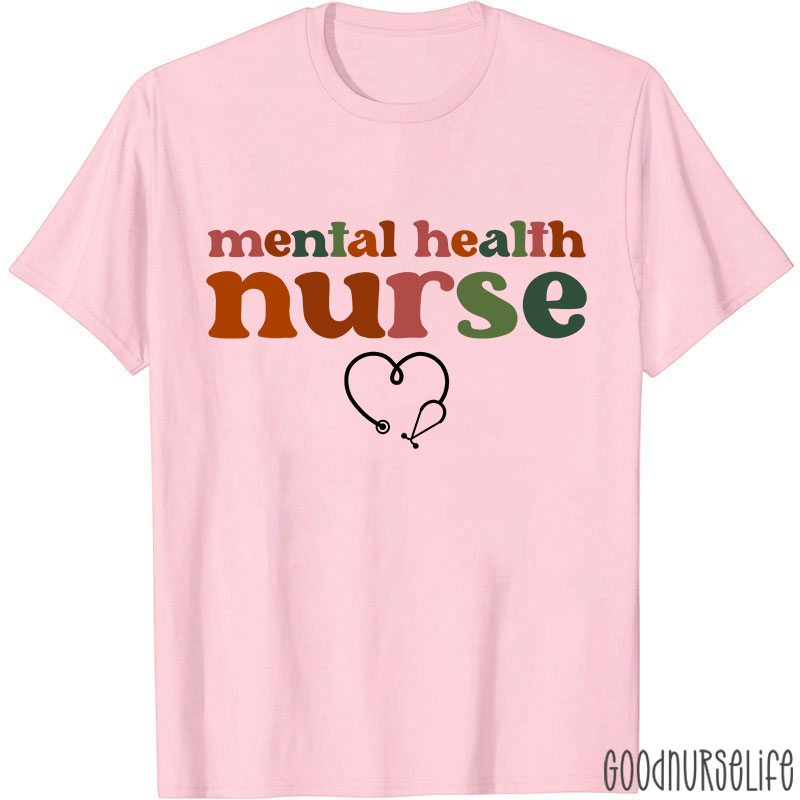 Stethoscope Mental Health Nurse T-Shirt