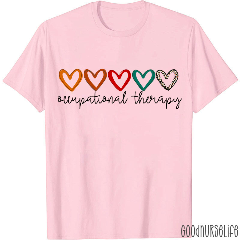 Hearts Of Occupational Therapy Occupational Therapist T-Shirt