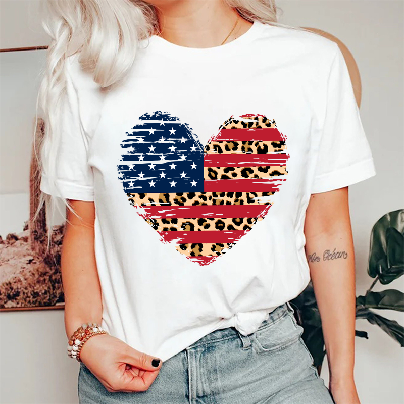Independence Day Heart Flag Nurse T-Shirt