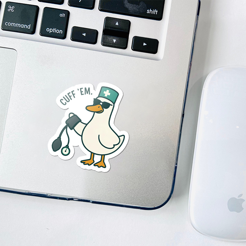 Cuff Em Nurse Stickers