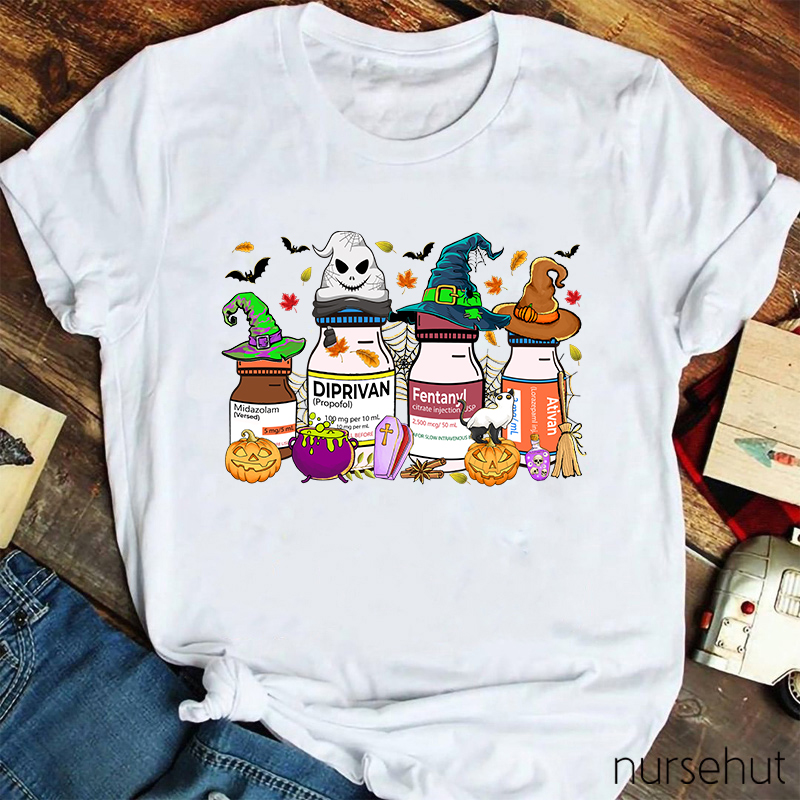 Happy Halloween Pharmacist Nurse T-Shirt