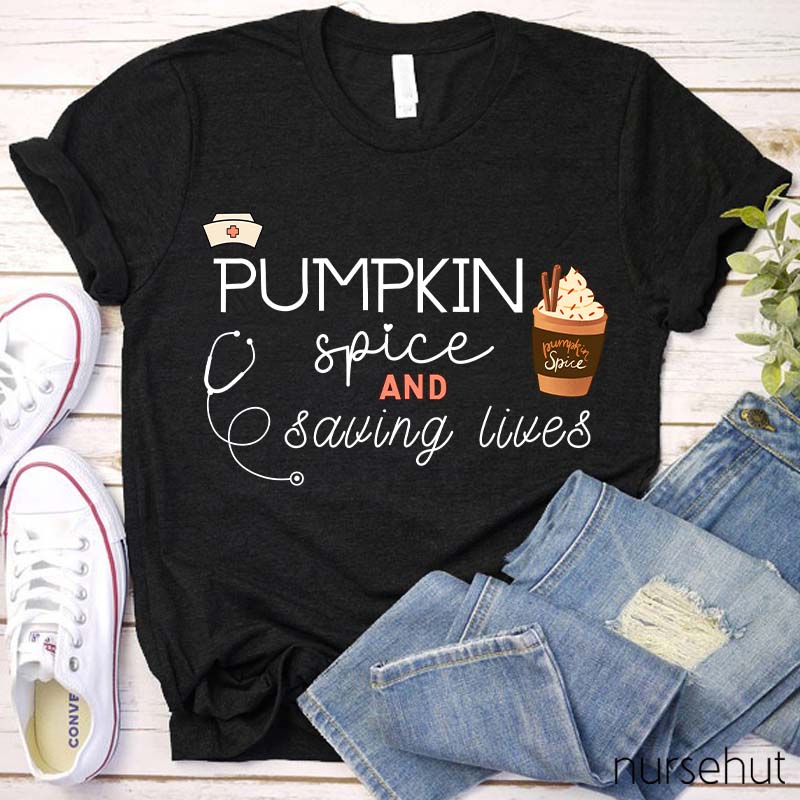 Pumpkin Spice Nurse T-Shirt