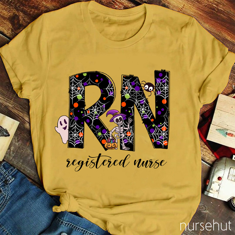 Personalized Halloween Crew Nurse T-Shirt