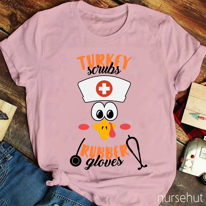 Turkey Scrubs Nurse T-Shirt