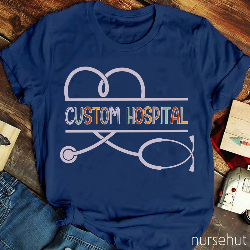 Personalized Custom Hospital Nurse T-Shirt