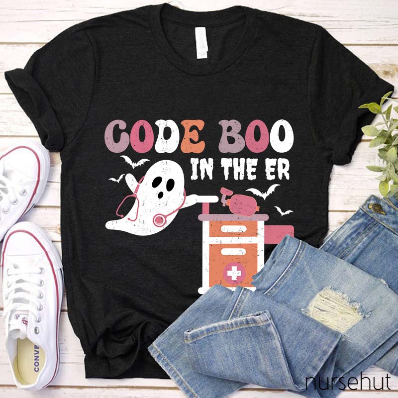 Code Boo In The ER Nurse T-Shirt
