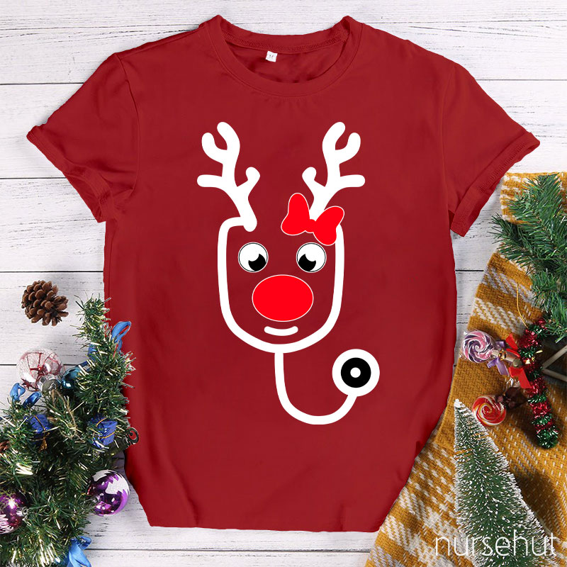 An Elk Stethoscope Nurse T-Shirt
