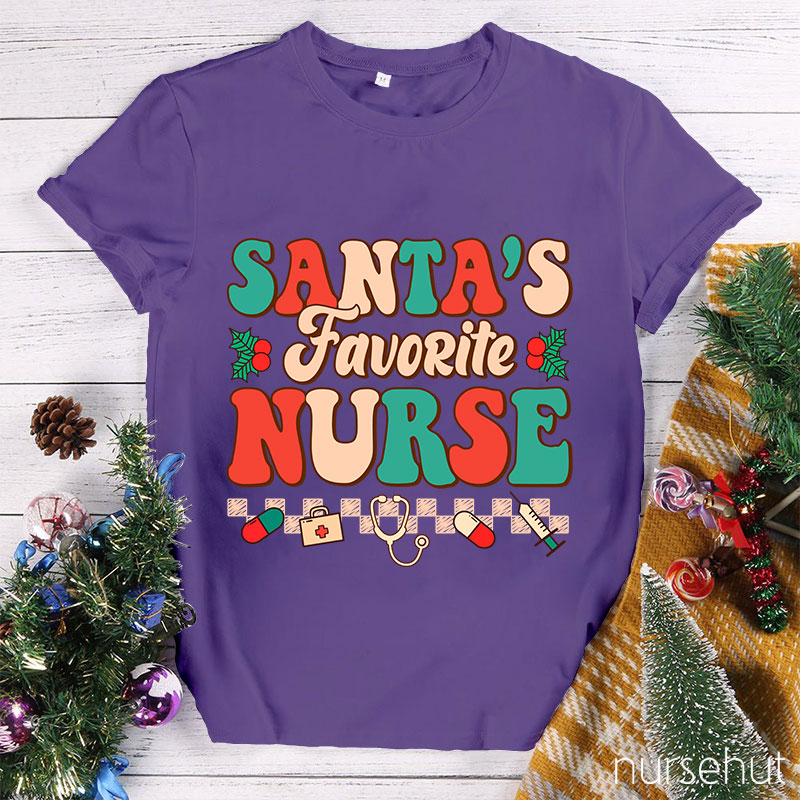 I'm Santa's Favorite Nurse T-Shirt
