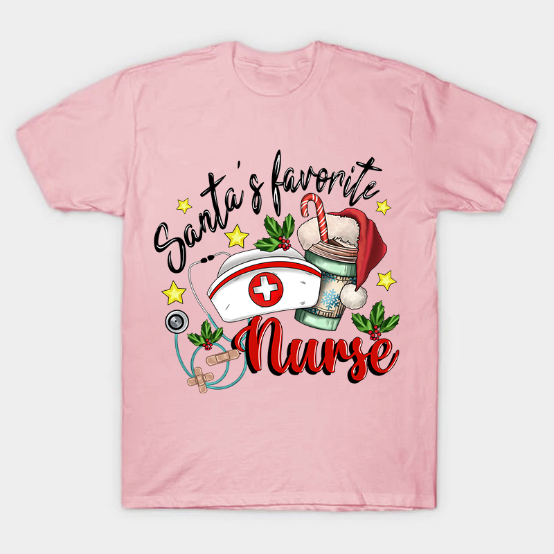Santa's Favorite Nurse T-Shirt