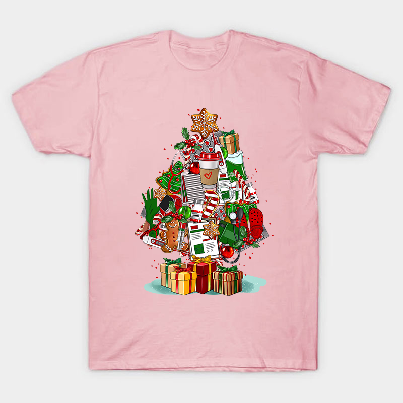 Nurse Christmas Tree Nurse T-Shirt