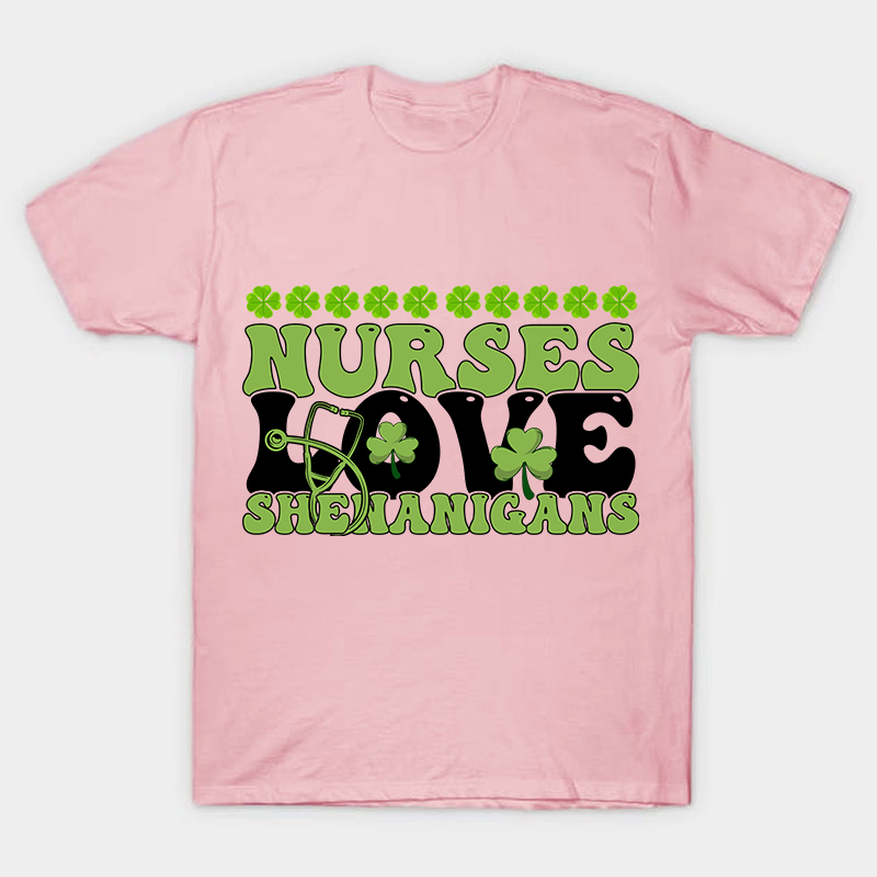 Nurse Love Shenanigans Nurse T-Shirt