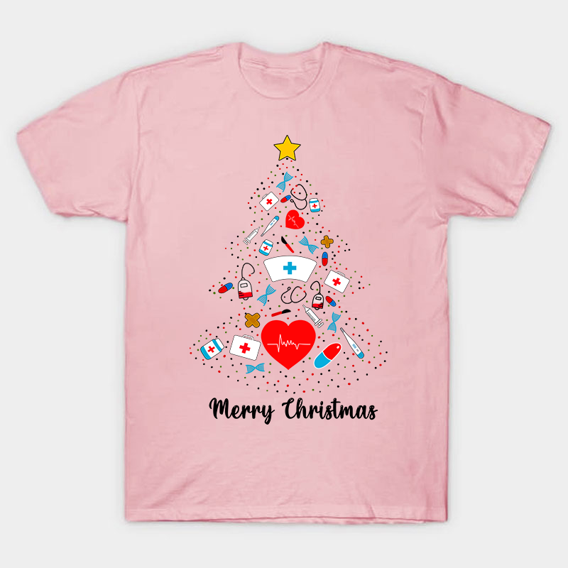 This Is The Nurse's Christmas Tree Nurse T-Shirt