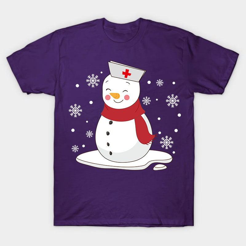 Cute Snowman Nurse T-Shirt