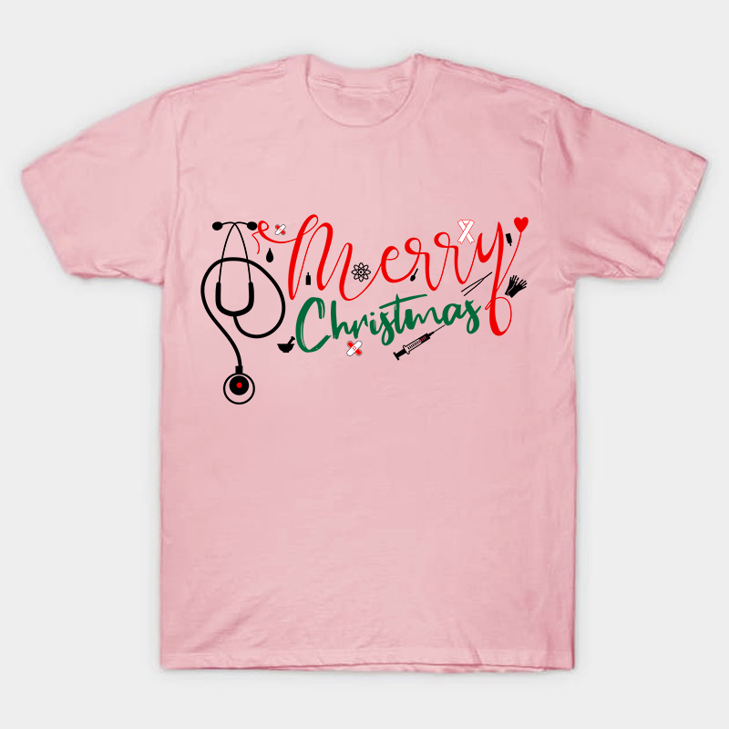Nurse's Happiest Day Merry Christmas Nurse T-Shirt