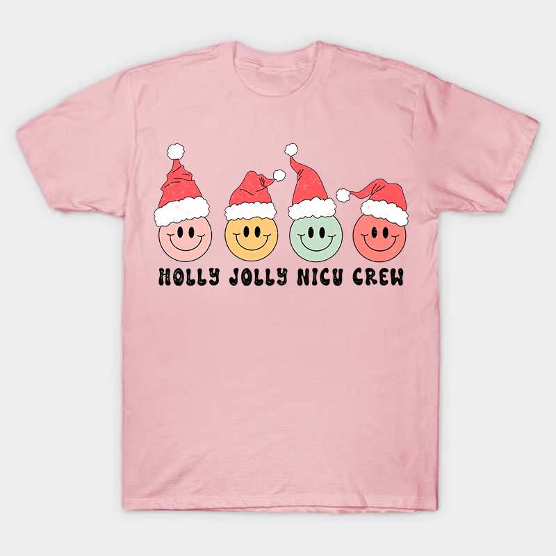 Holly Jolly Nicu Crew Nurse T-Shirt