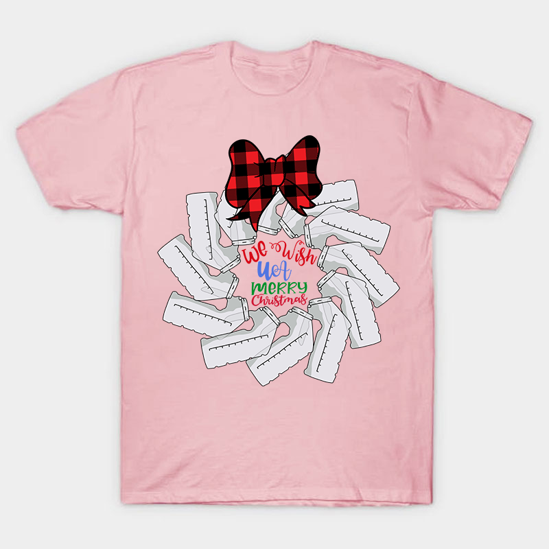 We Wish Merry UA Christmas Nurse T-Shirt