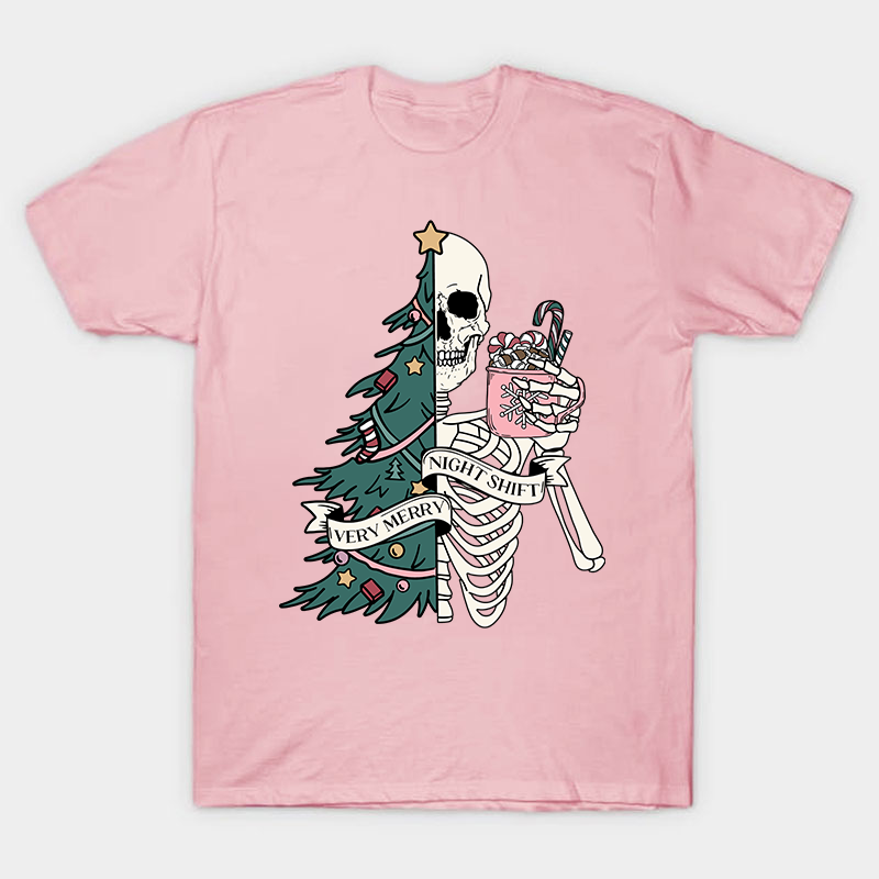 Very Merry Night Shift Nurse T-Shirt