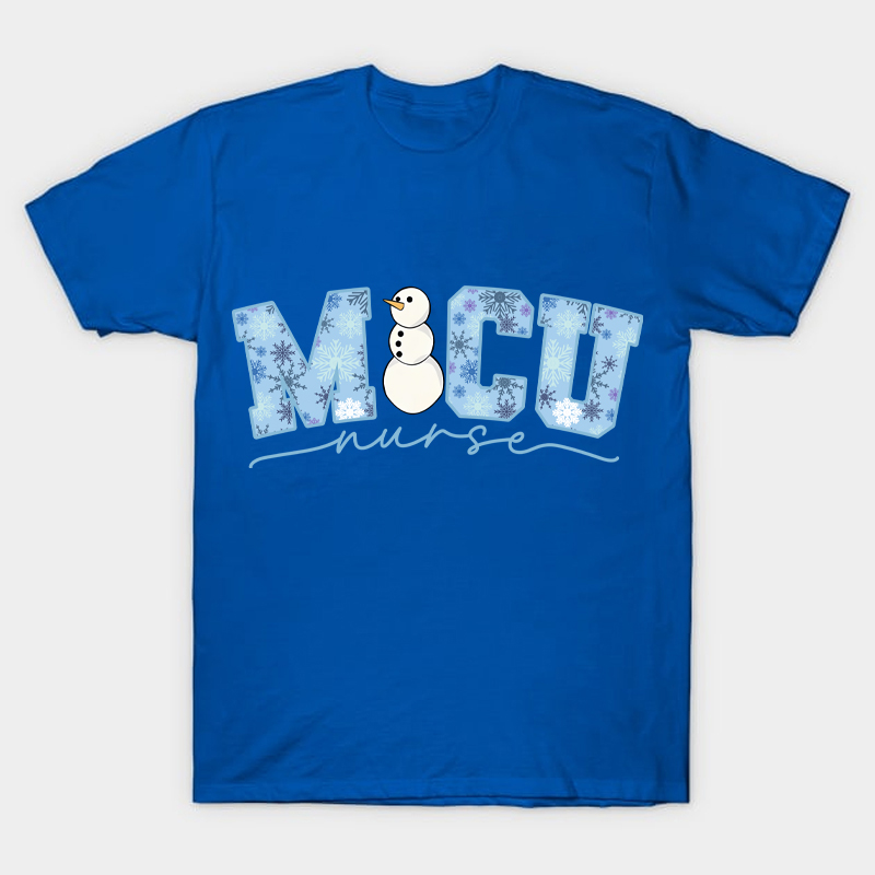 Personalized Snowflakes Nurse T-Shirt