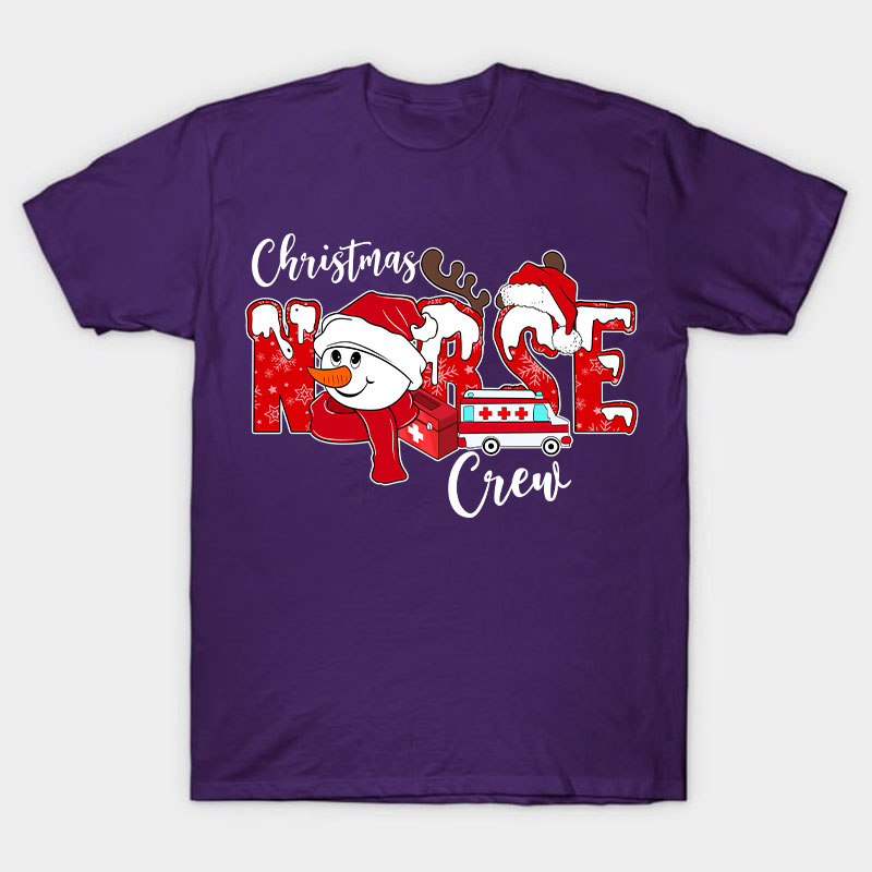 Christmas Nurse Crew Nurse T-Shirt