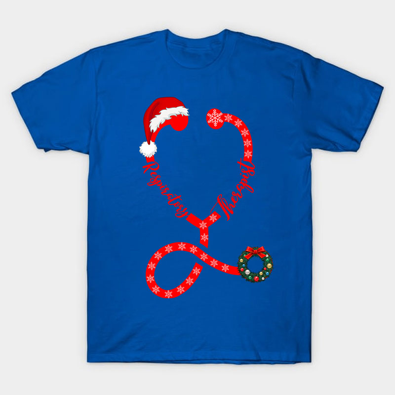 Personalized Christmas Stethoscope Nurse T-Shirt