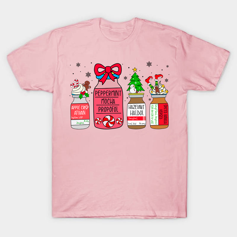 Peppermint Mocha Propofol Christmas Nurse T-Shirt