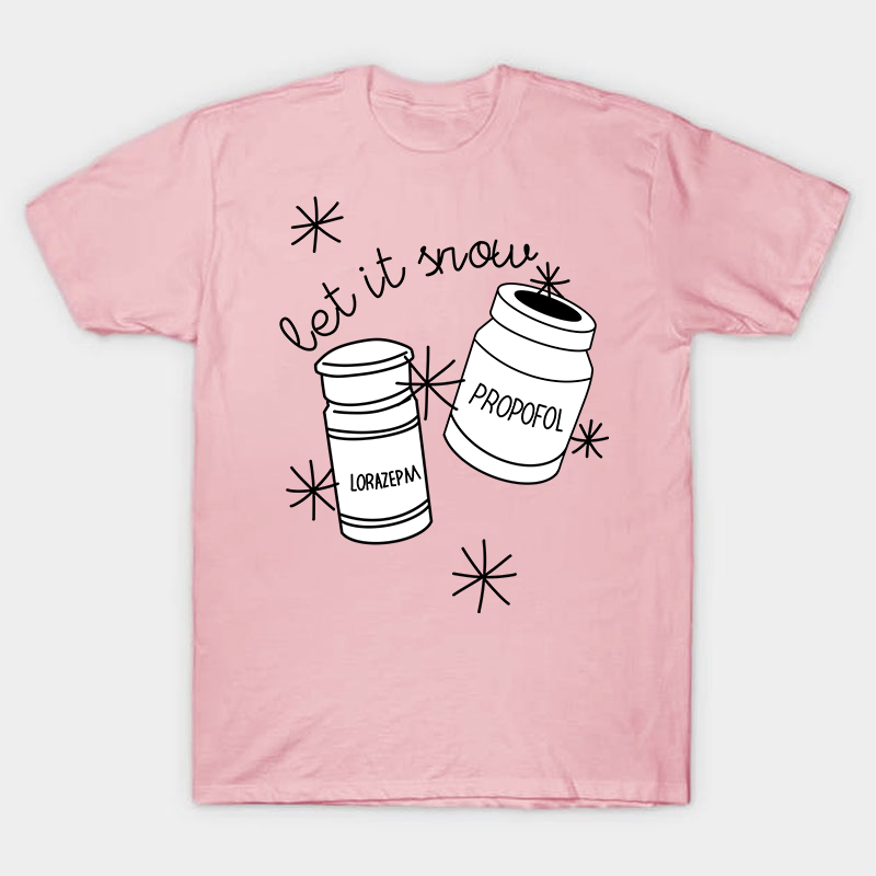 Let It Snow Nurse T-Shirt