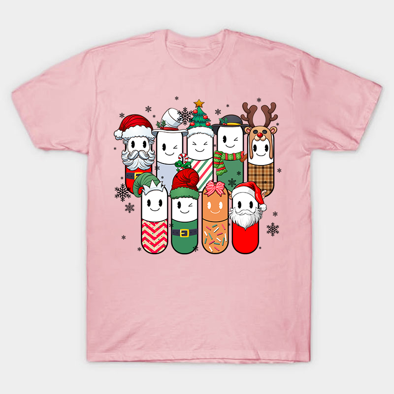 Cute Christmas Pills Nurse T-Shirt