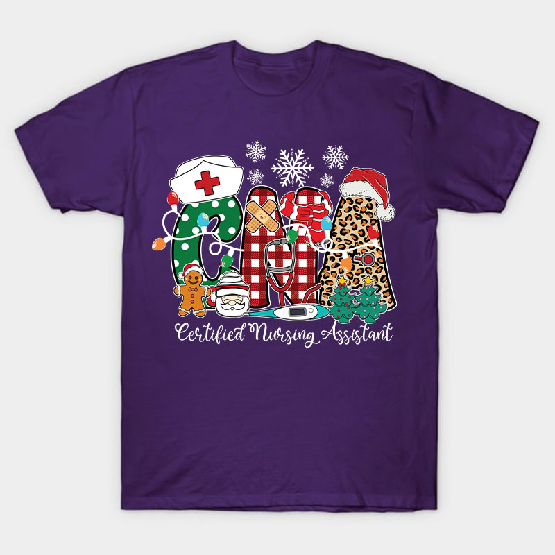 Personalized Christmas Style Nurse T-Shirt