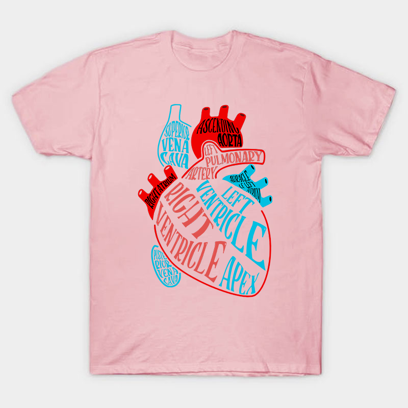 Heart With Red And Blue Nurse T-Shirt