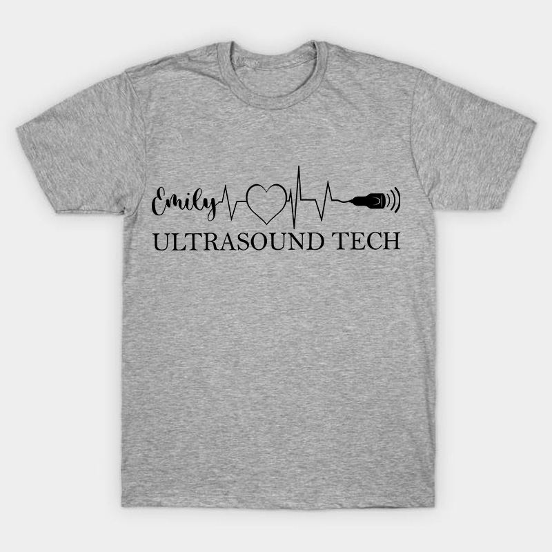 Personalized Name Ultrasound Tech Nurse T-Shirt