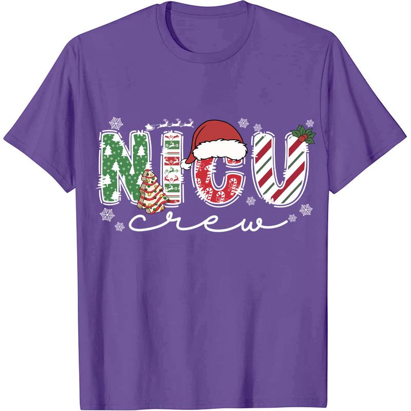 Personalized Christmas Crew Nurse T-Shirt