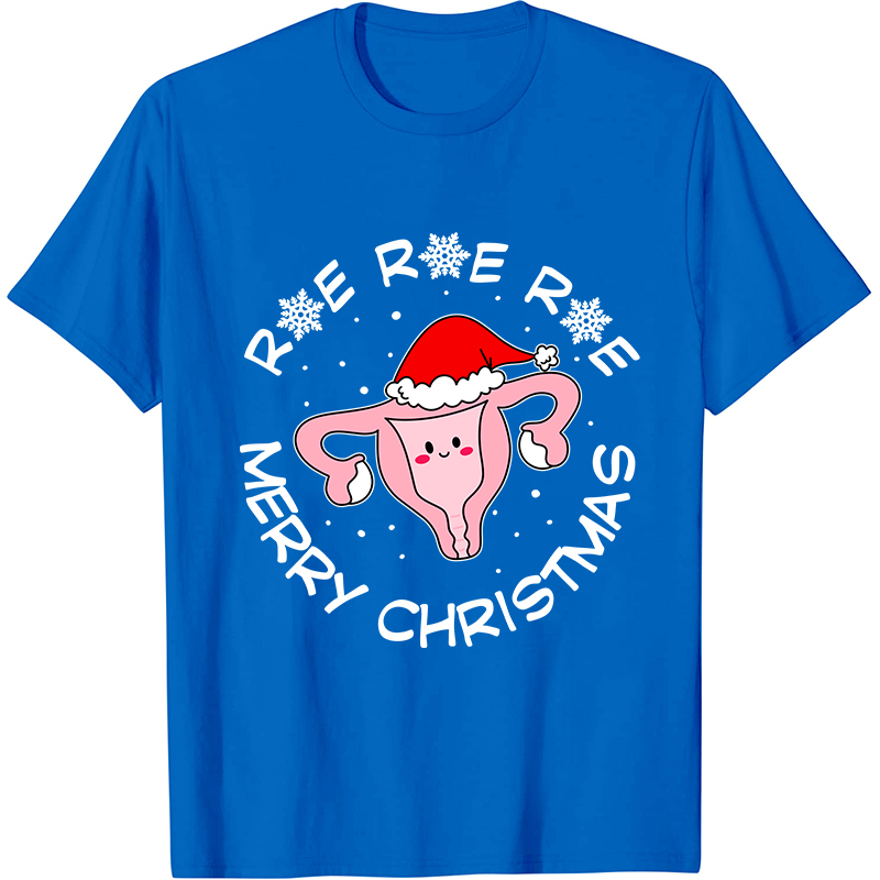 Roe Roe Merry Christmas Nurse T-Shirt