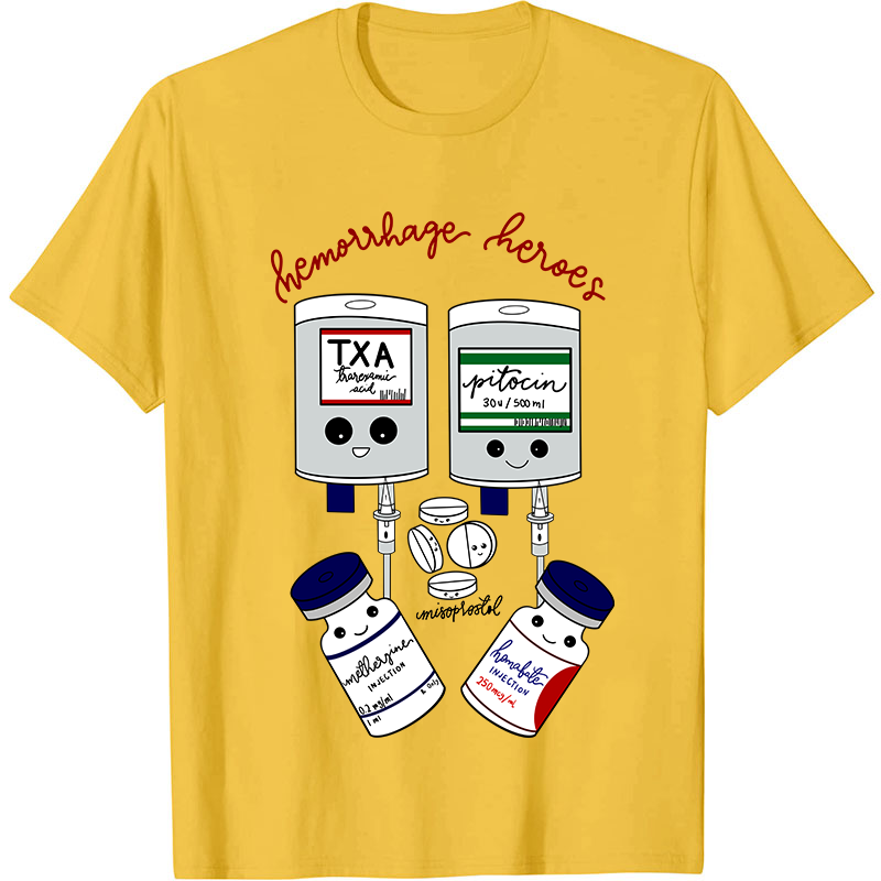 Hemorrhage Heroes Nurse T-Shirt