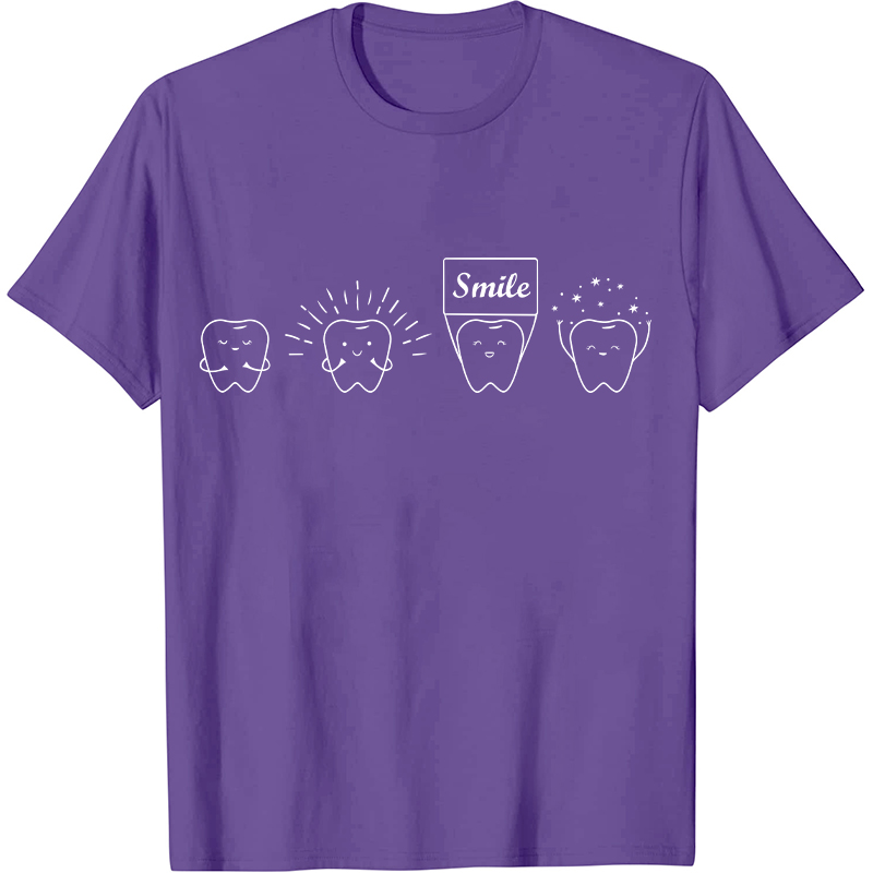 Smile Clean White Healthy Teeth Dentist Nurse T-Shirt