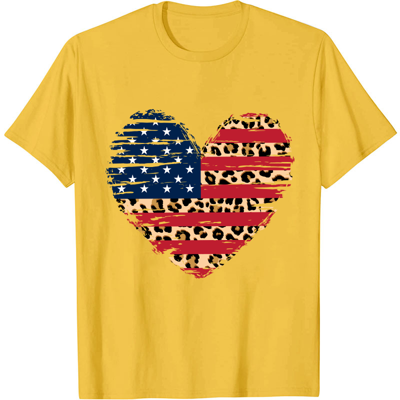 Independence Day Heart Flag Nurse T-Shirt