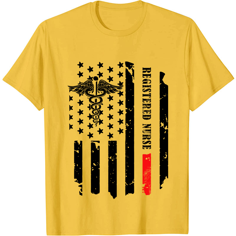 Personalized Department Flag Nurse T-Shirt